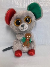 Ty Beanie Boos💜Mac The Mouse 6" Used No Hang Tag
