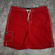 Polo Ralph Lauren Red Swim Shorts XXL Men’s Designer Swim Trunks Beach Shorts