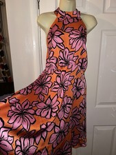 Ladies clothes stunning pink evening holiday Dress Size 18 new look