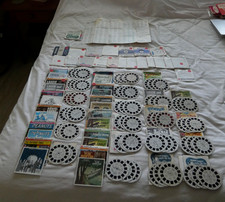 LOT 36 3PK GAF VIEW MASTER REELS MOVIES CARTOONS MORE MOST W/BOOKLETS 120 REELS