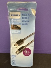 Philips 6ft USB 2.0 Device Printer/Computer Connection Cord
