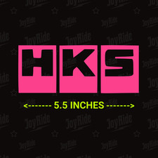Hks - Gloss Neon Pink Logo Racing Drifting Car Truck Vinyl Jdm Decal Sticker
