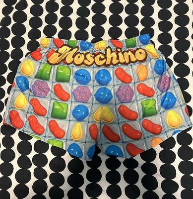 Vintage Moschino Swimming Men's Short Candy Crush Size L | eBay