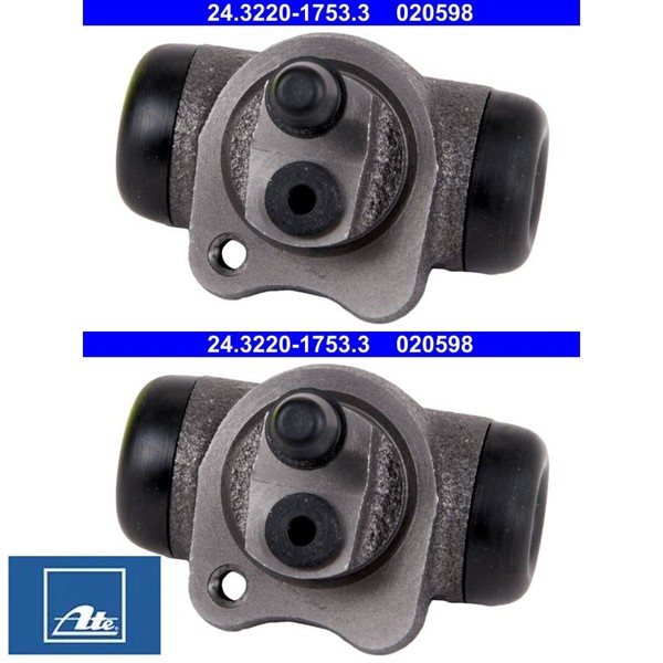 2X Radbremszylinder ATE 24.3220-1753.3 2 Bremszylinder Set Rechts Links-image