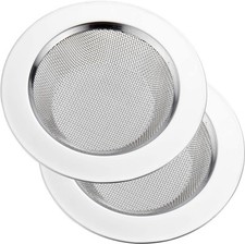 LASSHSWA 2 PCS Kitchen Sink Strainer Stainless Steel, Silver