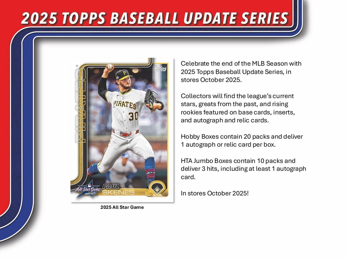 2025 TOPPS UPDATE SERIES BASEBALL HOBBY JUMBO BOX | eBay