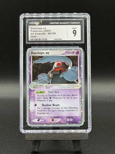 2005 POKEMON DUSCLOPS EX EMERALD #94 HOLO - LOW POP 32 - MINT CGC 9