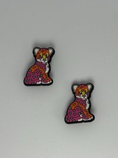 Lisa Frank Colorful Funny Groovy For Crocs Shoe Charms 2 Pc