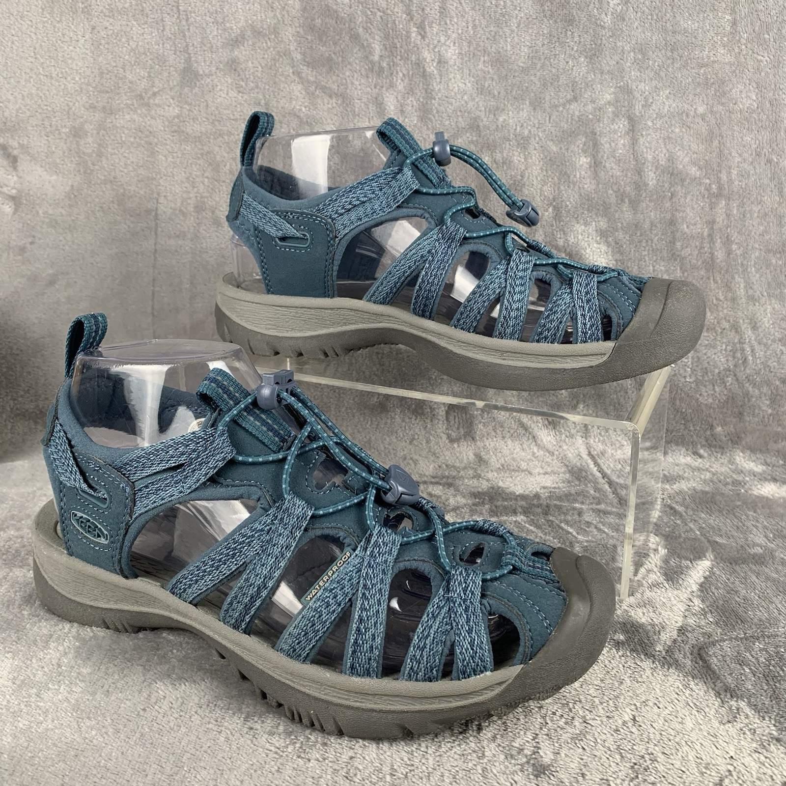 Sandali Keen Whisper donna 7 blu fumo verde acqua scarpe da trekking outdoor acqua