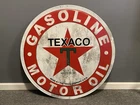 LARGE 36" TEXACO Gasoline & Motor Oil Vintage Look Reproduction Metal Sign