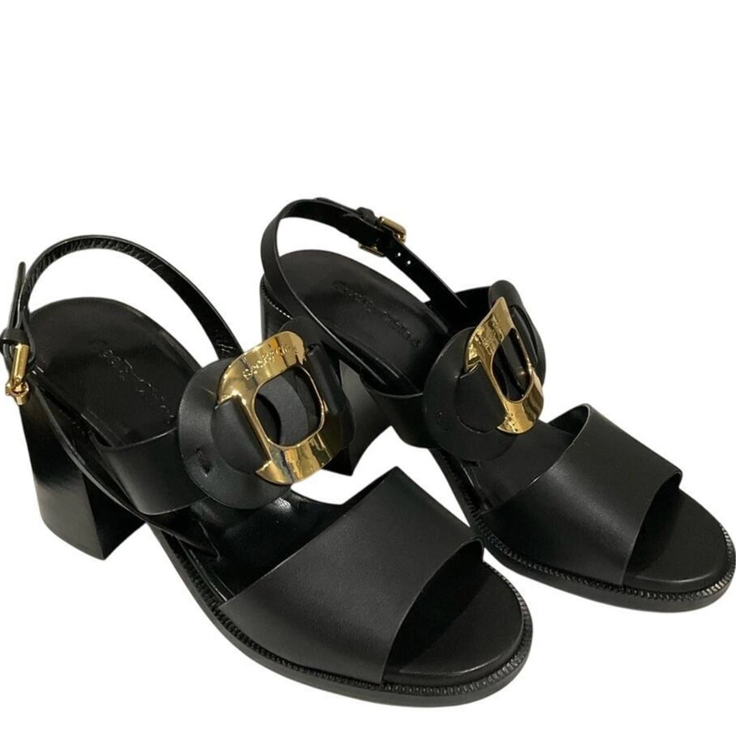 Chloe — SEE BY CHLOE Women’s Leather Calf Chany Sandals Ankle Strap Size US 7 EUR 7 NIB