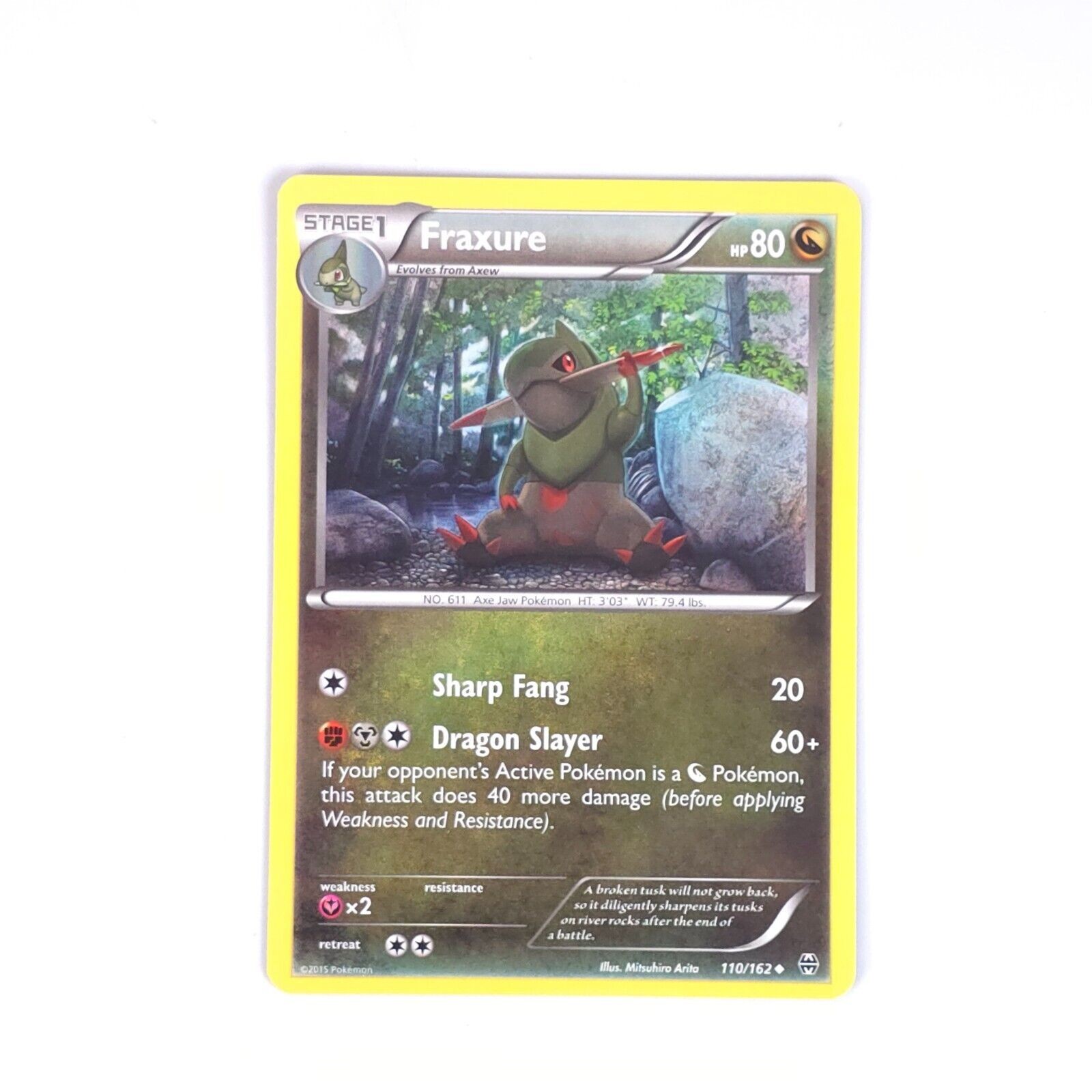 Fraxure 110/162 Pokemon XY - BREAKthrough Uncommon NM