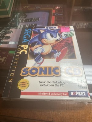 Sonic CD, Factory Sealed Sega PC Collection CD-ROM Hedgehog WINDOWS 97 - BIG BOX
