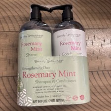  2-Pk Beauty Untouched  ROSEMARY MINT Biotin Strengthen SHAMPOO  CONDITIONER