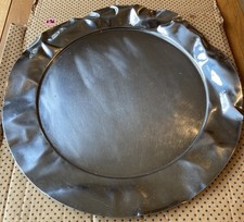 Alessi Silver Stainless Steel Foix Tray / Style 90039 / 44cm Diameter / VGC