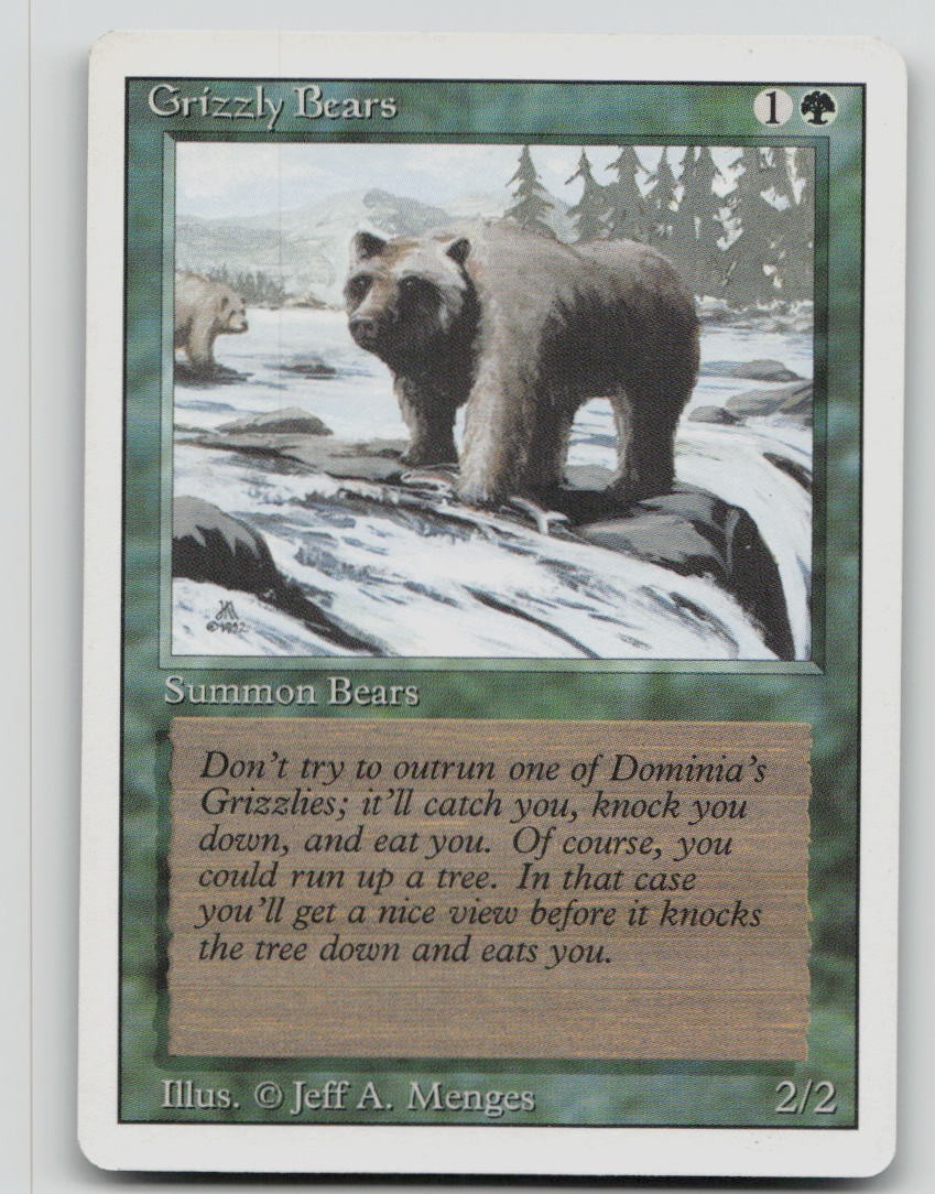 Grizzly Bears [Revised Edition - 201] Near Mint Common Magic