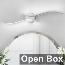 Modern Bathroom Vanity Light, 32inch Dimmable Brushed Nickel Bathroom
