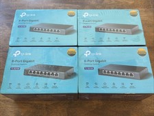 TP-LINK TL-SG108 8-Port Gigabit Ethernet Desktop Switch - SET OF 4 - NEW SEALED