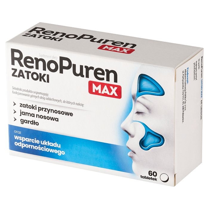 RENOPUREN NASAL SINUSES MAX 60 tablets