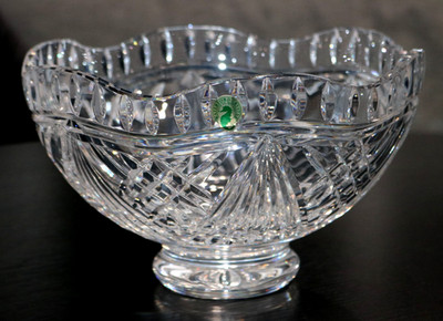 Waterford Crystal VOYAGE OF HOPE Footed Centerpiece Bowl NIB 9 7/8''
