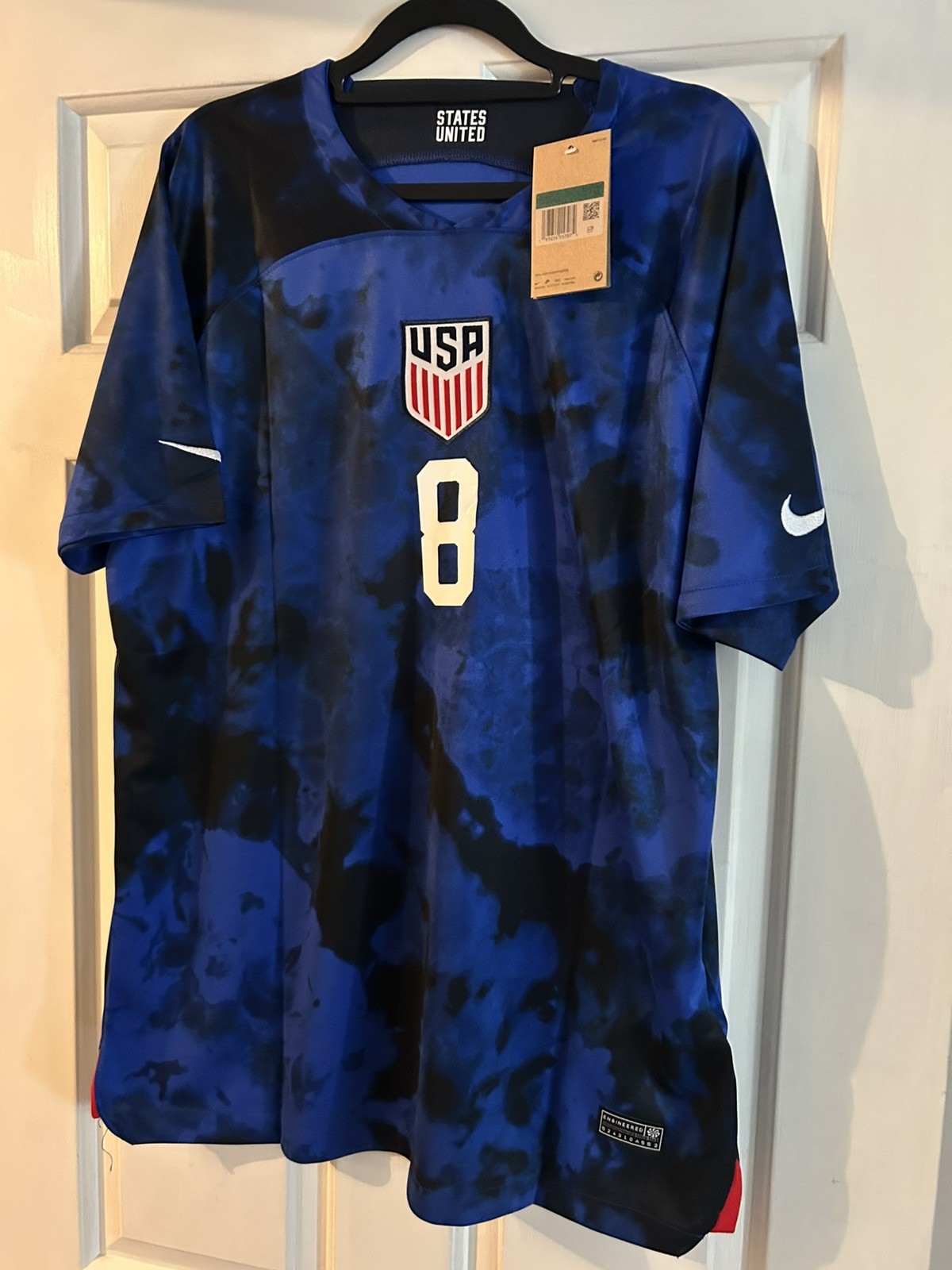 McKennie #8 USMNT Blue World Cup 2022 Soccer Jersey US Adult Large
