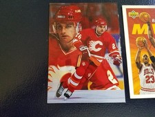 Robert Reichel Calgary Flames 1994-95 Flair Hockey NHL OVERSIZE BLANK BACK WOW