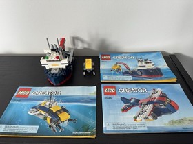 LEGO CREATOR Ocean Explorer #31045 & Chopper Transporter #31043 100% Complete
