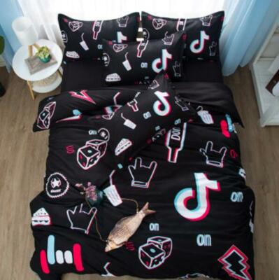 3D Douyin Pattern NAM92690 Bett Kissenbezüge Decke Bettdecke Abdeckung Set Fay