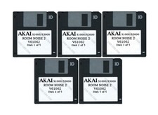 Akai S1000 / S3000 Set of Five Floppy Disks ROOM NOISE 2 V61062