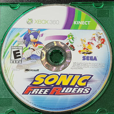 Sonic Free Riders Xbox 360 Kinect Required, Loose Disc, Tested & Functional