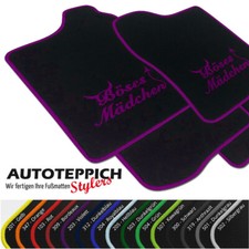 Fußmatten BÖSES MÄDCHEN für Peugeot 206 CC 2000-2007