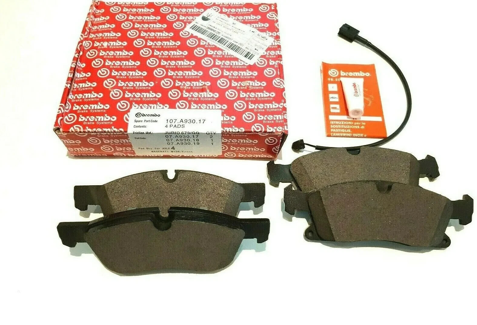 Maserati Levante 2017-2020 FRONT Brake pad