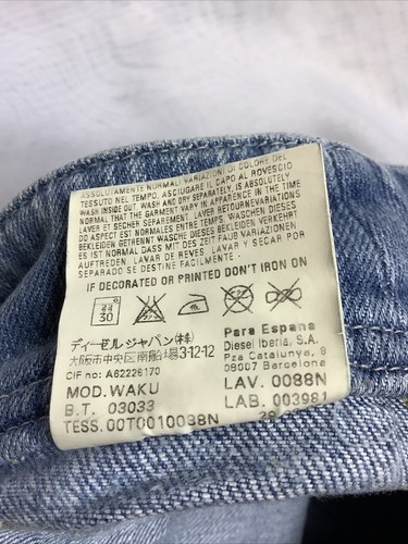 Diesel Industry Womens Blue Jeans Capri Size 26 EUC - Picture 8 of 10