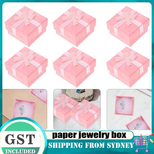 Up to 120PCS Bulk Square Jewelry Earring Ring Gift Display Paper Cardboard Boxes