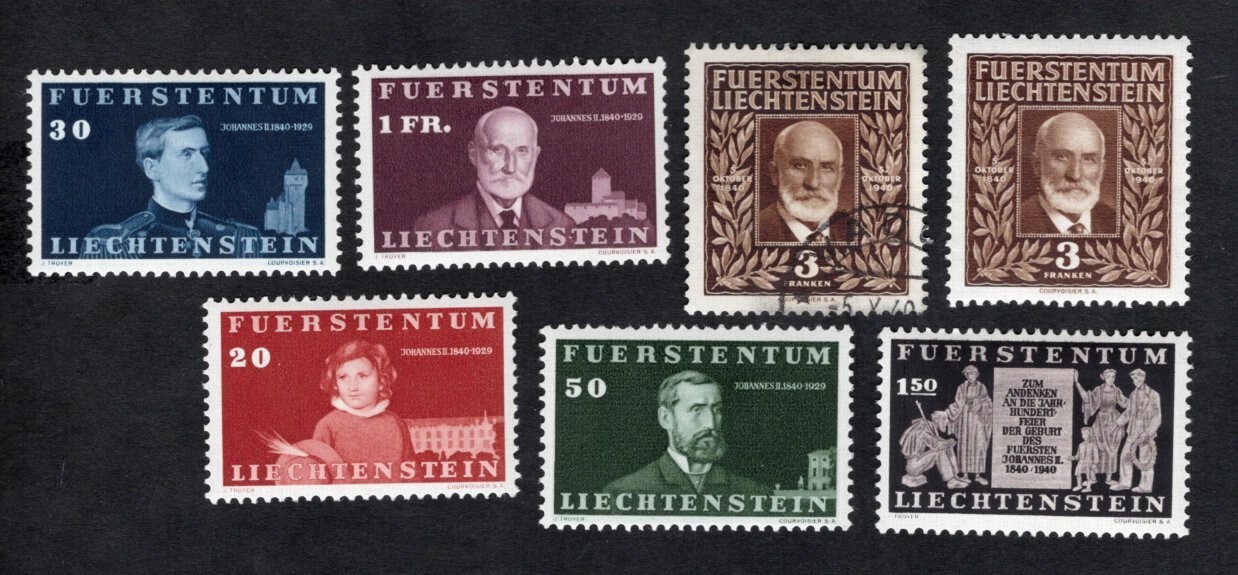 Liechtenstein  1940 stamps Mi#186-91 START10%ONLY MH/used CV=96$