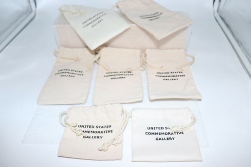  United States Commemorative Gallery Draw String Coin Bags Various Styles Lot