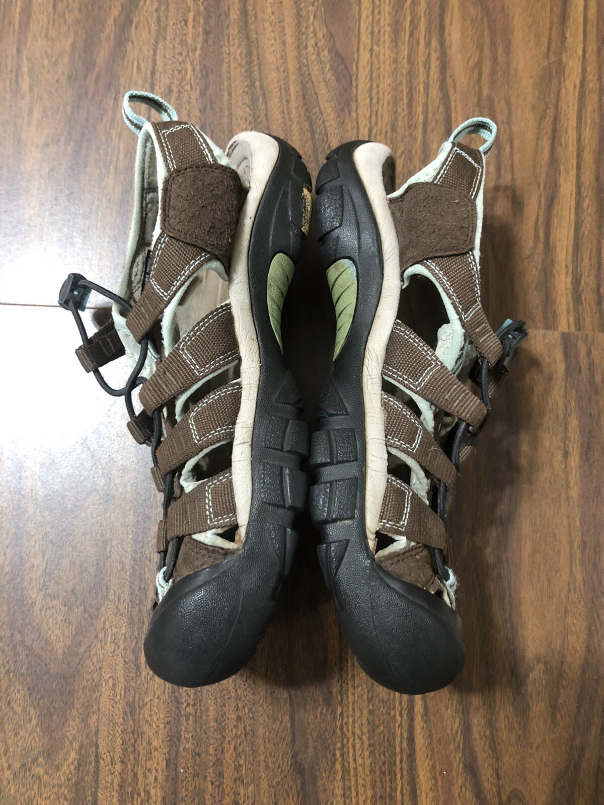 Sandali KEEN donna taglia 9 5 Newport H2 impermeabili marrone azzurro VG+ #1003481