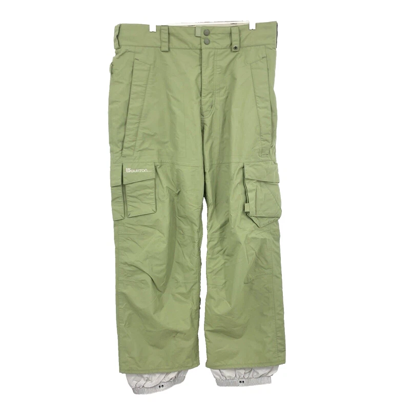 burton snow cargo pockets lined pants