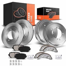 Disc Brake Rotors & Brake Pads+Brake Drums & Brake Shoes for Suzuki Front & Rear