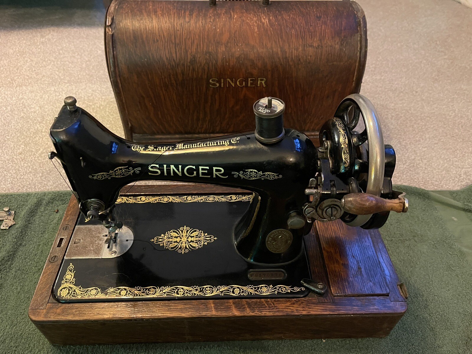 Antique Old Vintage Rare Hand Crank Singer Sewing Machine eBay