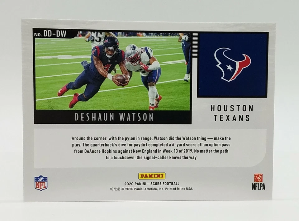 2020 Score Deshaun Watson Red Parallel Deep Dive #DD-DW Houston Texans 🔥🔥 - Image 2 of 2