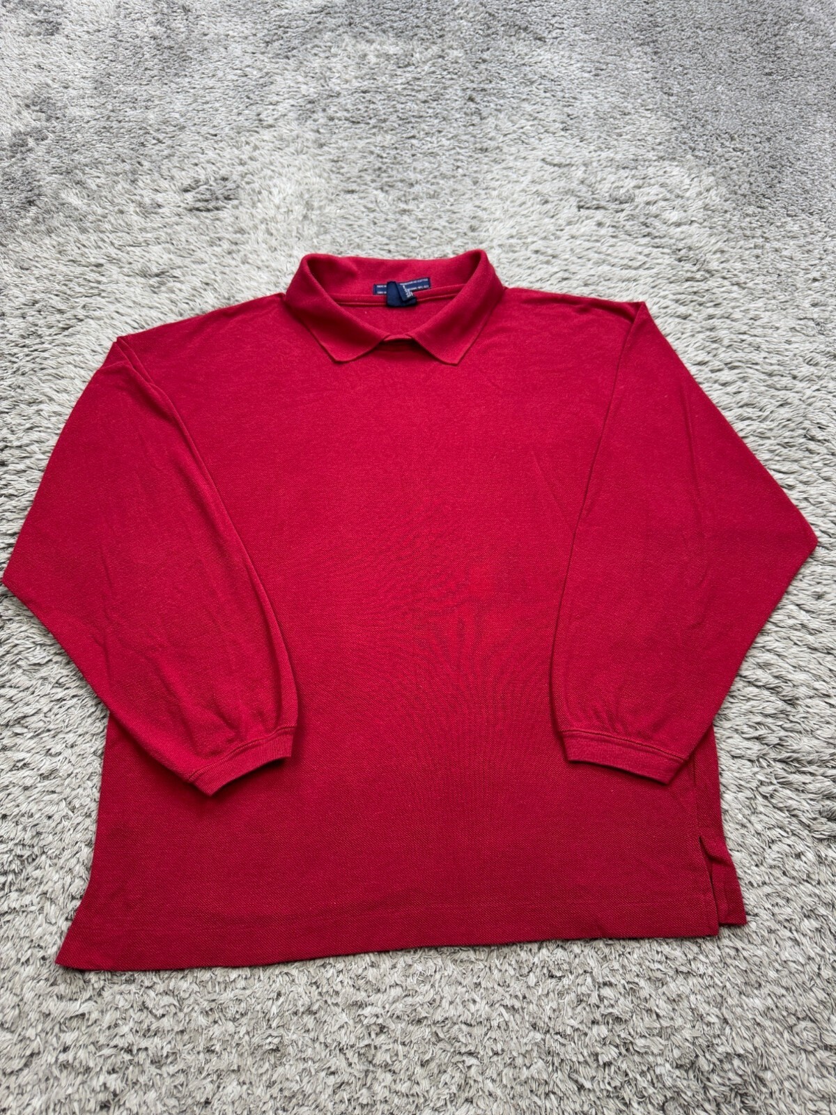 Vtg Levis Sweater Womens Medium Red Group Twelve 3/4 Sleeve Pullover Sweatshirt