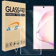 Fingerprint Clear Tempered Glass Screen Protector Pin for Samsung Galaxy Note 10