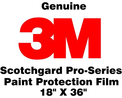 3M Scotchgard Pro Series Paint Protection Film Clear Bra Bulk Roll 18'' X 36''