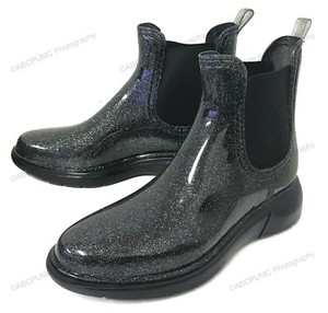 glitter rain booties