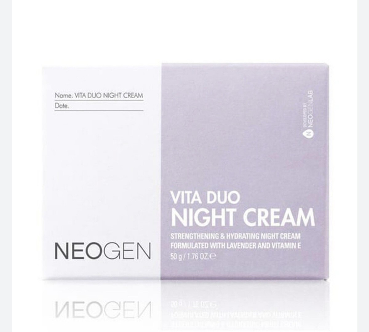 Neogen Vita Duo Nachtcreme Nachfüllung – Mit Lavendel & Vitamin E, Beruhigend & Feuchtigkeitsspendend