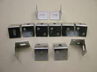 Right angle worktop brackets pack 100 stretcher plate shrinkage bracket 25x25mm