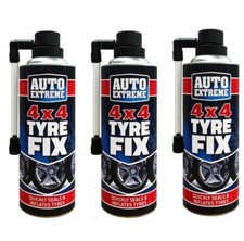 Image of 3x Auto Extreme Tyre Repair Spray 450ml Emergency Puncture Fix 4x4 Off Road
