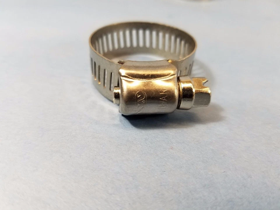 NUEVA ABRAZADERA DE MANGUERA WORM-DRIVE 10 PK 5/8”- 1 1/4” ABRAZADERA Y TORNILLO DE ACERO INOXIDABLE Foto 4 de 4