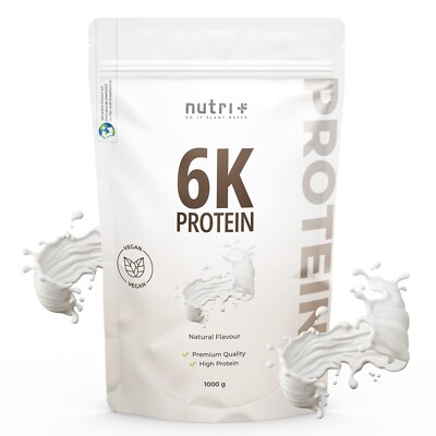 Nutri+ Protein Pulver laktosefrei 1kg - Eiweiß Shakes Iso für Muskelaufbau vegan